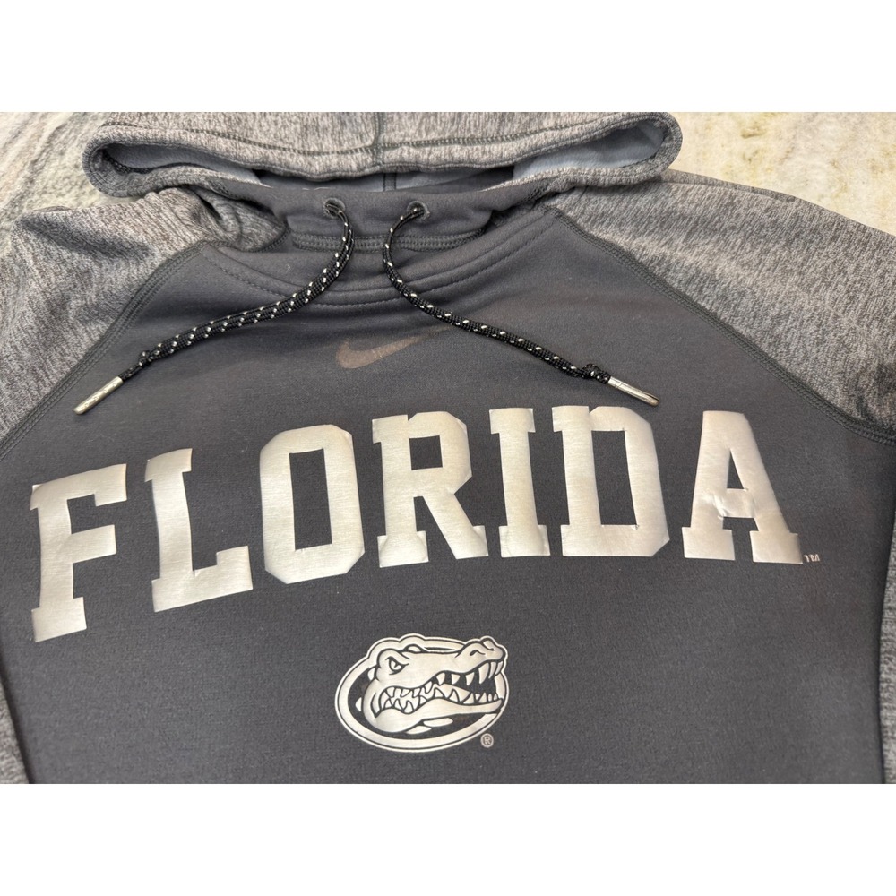 Nike Florida Gators Therma-FIT Hoodie Mens Medium Grey Charcoal Sweatshirt